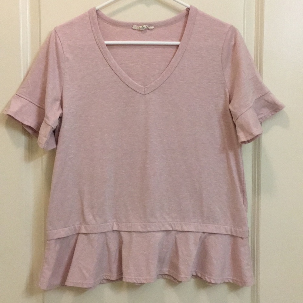 2 FOR $10 ~ Pink V-neck Jane & Delancey T-shirt